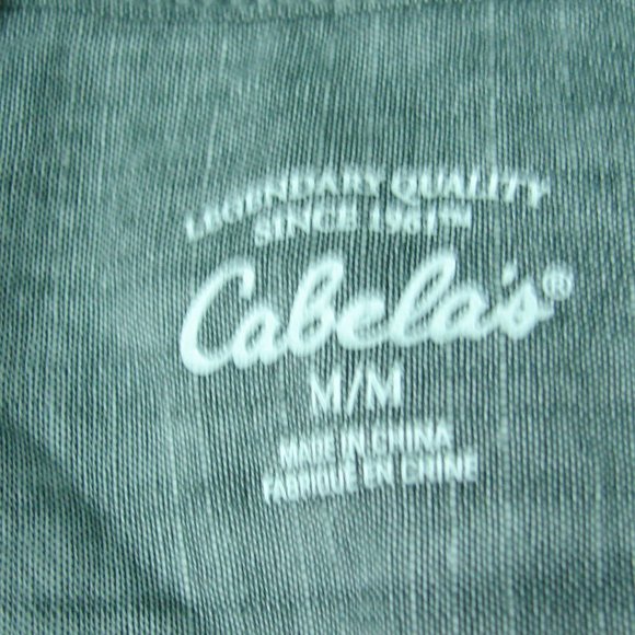 Gray Chambray Cabela's Dress Long Sleeve  Med NWT new light weight outdoor ready - Picture 15 of 16